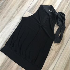 White House Black market tie neck top